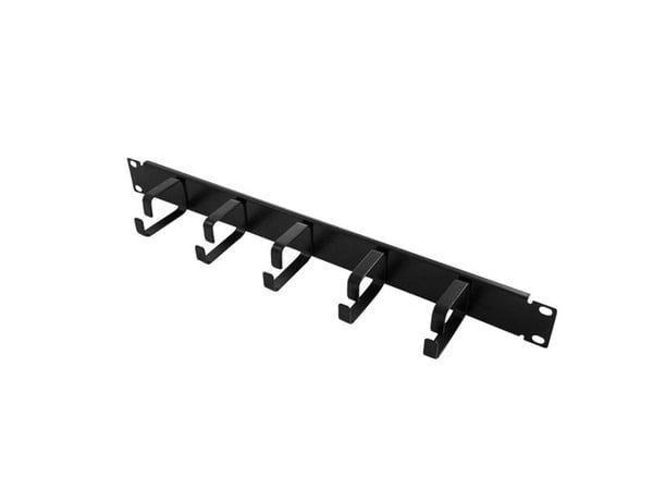 LogiLink 19" Cable Management Bar 1U, Musta, 600 g