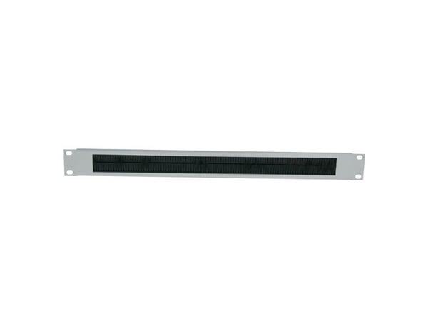 LogiLink - Rackkabeladgangspanel med børste - lysegrå, RAL 7035 - 1U - 19"
