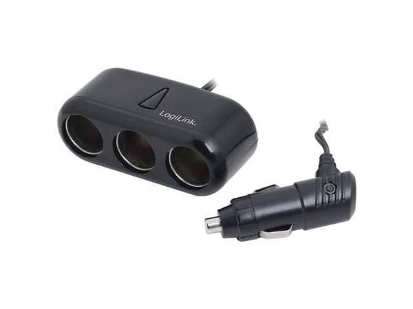 LogiLink PA0038, Automatisk, inomhus, Utomhus, AC, Cigarr tändare, USB, 5 A, Svart