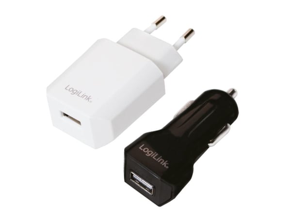 LogiLink PA0109, Automatisk, Innendørs, AC, Cigartenner/lighter, 5 V, Sort, Hvit