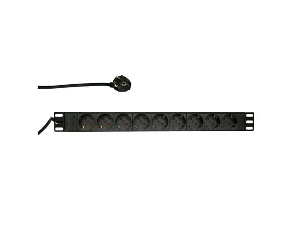 LogiLink PDU9C03, 9 AC-utganger, Type F, 230 V, 50 - 60 Hz, 16 A, 3500 W
