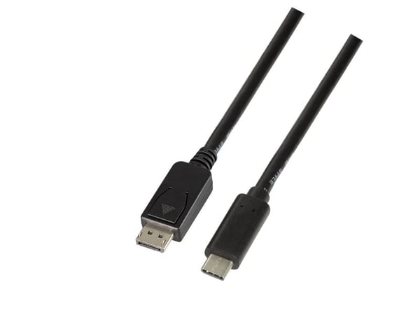 LogiLink UA0335, 1,8 m, USB Type-C, DisplayPort, Hanstik, Suora, Suora