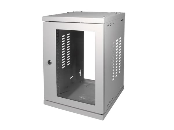 LogiLink W09Z33G, Veggmonterbar hylle, 8U, 20 kg, 17 kg, Grå