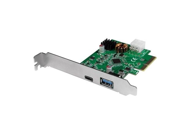 PCI EXPRESS-KORT USB 3.2 GEN2X1 1X USB-C PD 3.0 & 1X USB 3.0