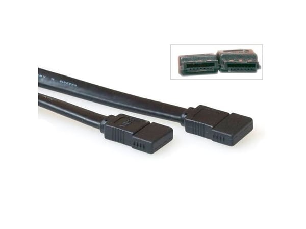 ACT eSATA - 1m - F - F 1m eSATA eSATA svart SATA-kabel (AK3387)
