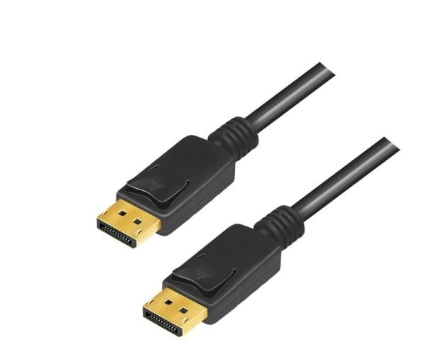 LogiLink CV0139, 5 m, DisplayPort, DisplayPort, Hankjønn, Hankjønn, 3840 x 2160 piksler