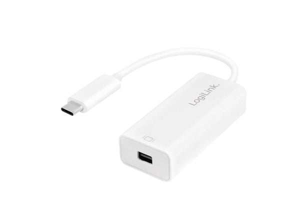 LogiLink UA0360, 0.15 m, USB Type-C, Mini DisplayPort, uros, naaras, suora, suora