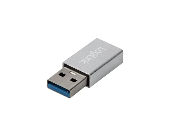 LogiLink AU0056, USB Type-C, USB 3.2 Gen 1 (3.1 Gen 1), Hunkjønn, Sølv, Hankjønn, Hunkjønn