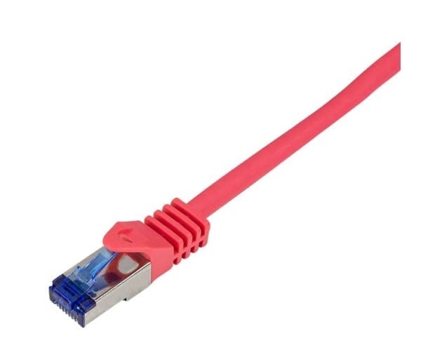 LogiLink C6A064S, 3 m, Cat6a, S/FTP (S-STP), RJ-45, RJ-45, Rød