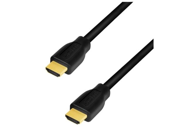 LogiLink CH0100, 1 m, HDMI Type A (Standard), HDMI Type A (Standard), 3D, 14,4 Gbit/s, musta