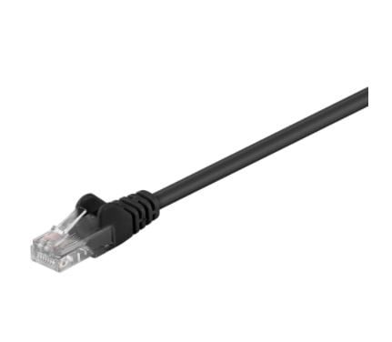Goobay 68647, 2 m, Cat5e, U/UTP (UTP), RJ-45, RJ-45, Sort