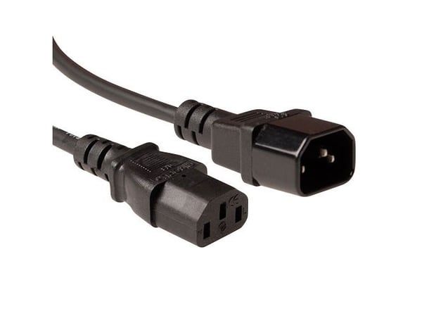 ACT AK5216 3m C14 liitin C13 liitin Musta virtajohto (AK5216)