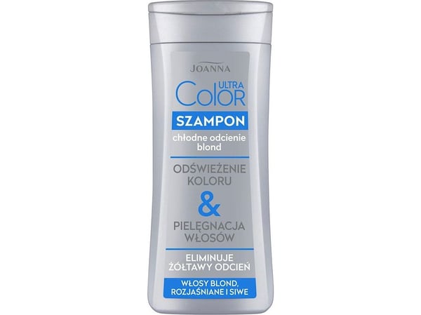 Joanna Ultra Color System schampo för blont, ljusat och grått hår 200 ml