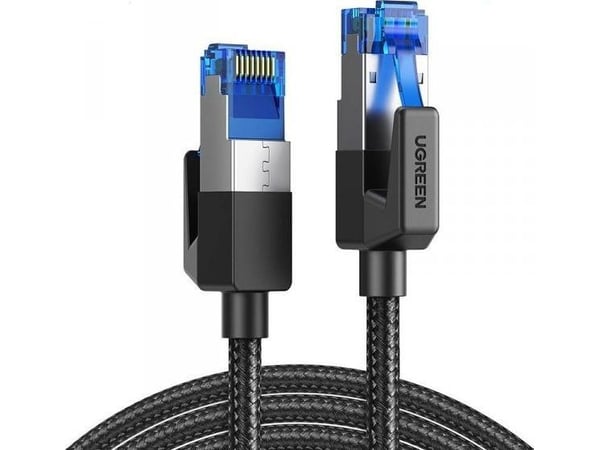 Ugreen UGREEN NW153 Punottu verkkokaapeli, Ethernet RJ45, Cat.8, F/FTP, 1.5m (musta)