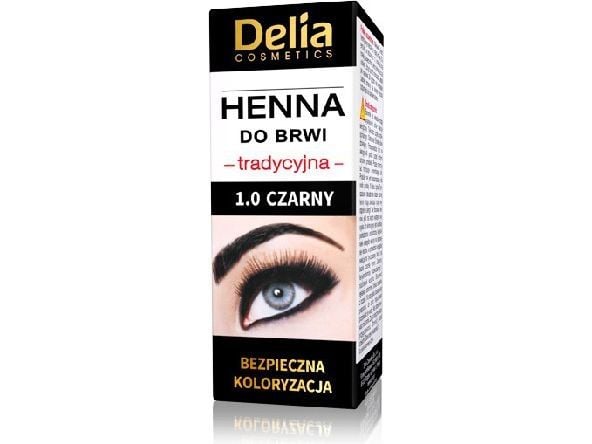 DELIA Henna d/eyebrows 1.0 Musta&