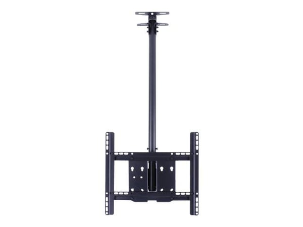 Multibrackets M Public Ceilingmount Medium Single - Monteringssett (takplate, taktippemontering, VESA-adapter) - for LCD-skjerm - stål - svart - sk...
