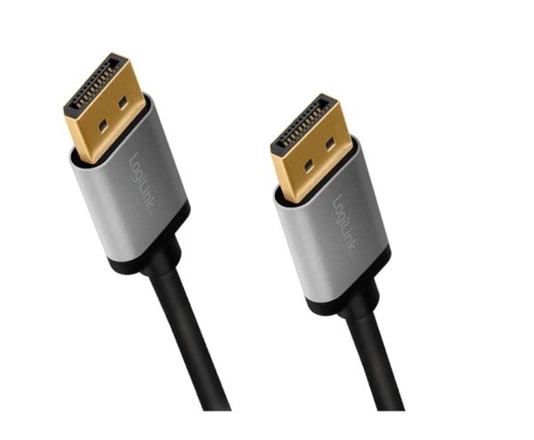 LogiLink CDA0100, 1 m, DisplayPort, DisplayPort, Hankjønn, Hankjønn, 3840 x 2400 piksler