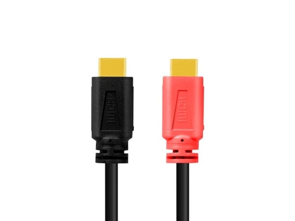 Kaapeli HDMI A/M->A/M 4K/60Hz LogiLink 10m musta/punainen