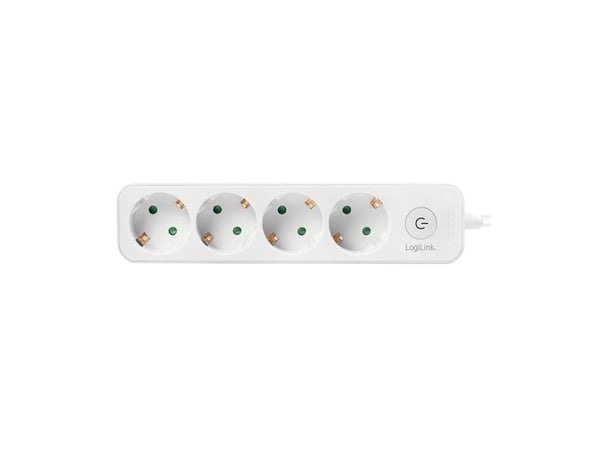 LogiLink LPS245, 1,5 m, 4 AC-pistorasia(a), Sisätila, Tyyppi F, Type F (CEE 7/4), IP20