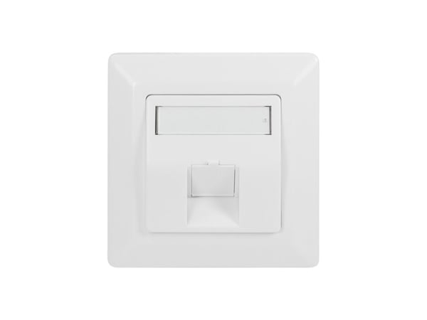 LogiLink NK4026, Valkoinen, Akryylinitriilibutadieenistyreeni (ABS), Ruuviton, Mikä tahansa tuotemerkki, Kiiltävä, Keystone-moduuli