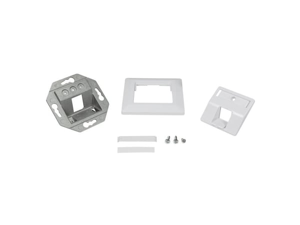 LogiLink NK4026, Valkoinen, Akryylinitriilibutadieenistyreeni (ABS), Ruuviton, Mikä tahansa tuotemerkki, Kiiltävä, Keystone-moduuli
