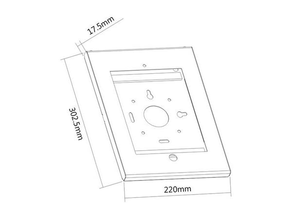 iPad-etui i stål - iPad 2, 3, 4 og Air / Air 2 - 2017 - svart