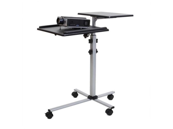 SBOX PFS-2, Multimediavogn, Sort, Sølv, MDF, PVC, Stål, Projektor, 10 kg, 4 hjul