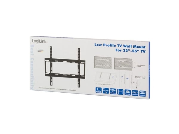 LogiLink BP0011, 81,3 cm (32"), 139,7 cm (55"), 40 kg, 200 x 100 mm, 400 x 400 mm, Sort