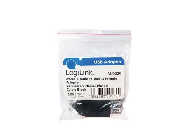 LogiLink - USB-sovitin - USB (hun) til Micro-USB Type B (han) - USB 2.0 - lajittelu - lajittelu