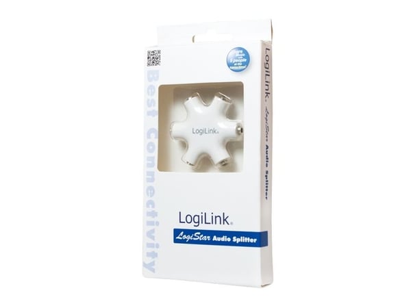LogiLink LogiStar - Ljudsplitter - mini-phone stereo 3.5 mm hona till mini-phone stereo 3.5 mm hona - 20 cm