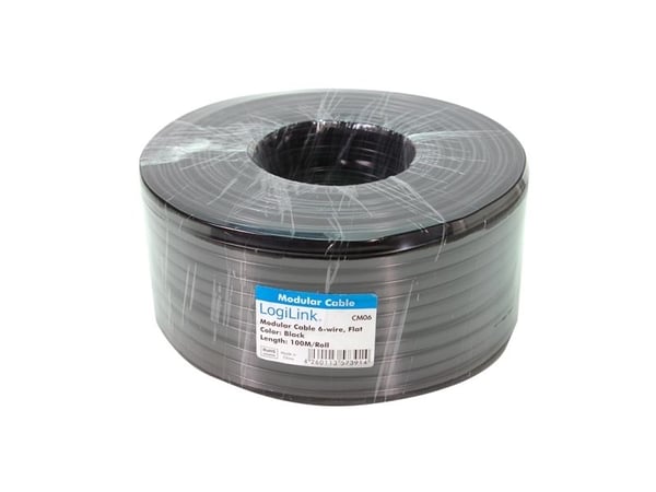 LogiLink CM06, 100 m, Svart