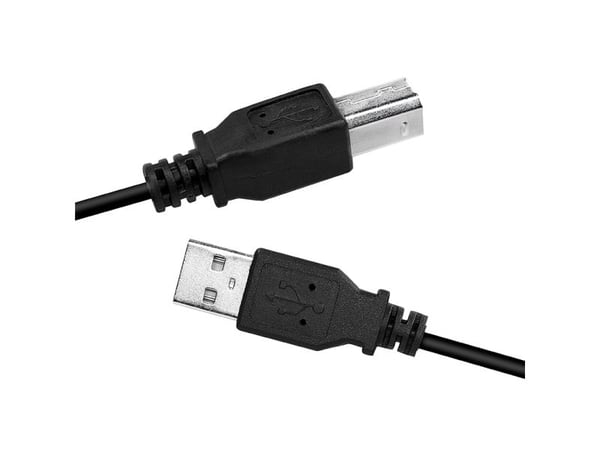 LogiLink CU0007B, 2 m, USB A, USB B, USB 2.0, 480 Mbit/s, Musta