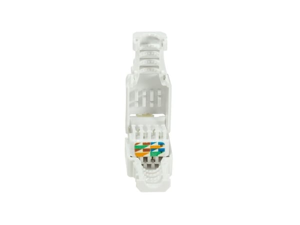 Logilink Professional - Nettverkskontakt - RJ-45 (M) - UTP - CAT 5e - hvit (pakke med 1000) (MP0026)