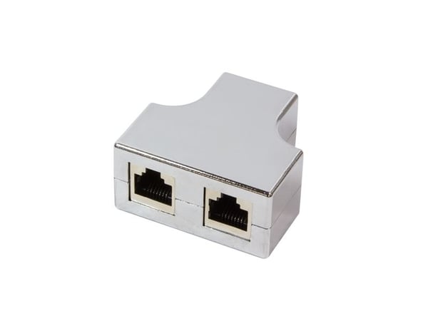LogiLink T-Adapter - Nätverksdelare - RJ-45 (hona) till RJ-45 (hona) - skärmad