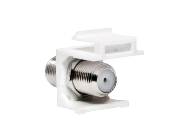 LogiLink NK0018, Platt, Vit, F-kontakt, F-kontakt, Honkoppling, Honkoppling