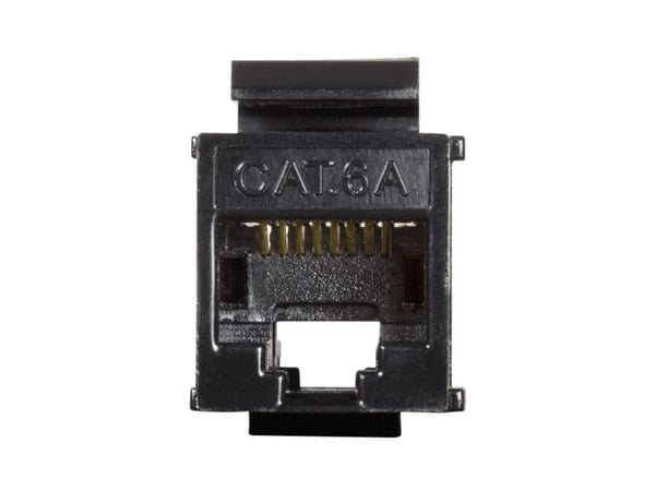 LogiLink NK4014, platt, svart, RJ-45, RJ-45, kvinnlig kontakt, kvinnlig kontakt
