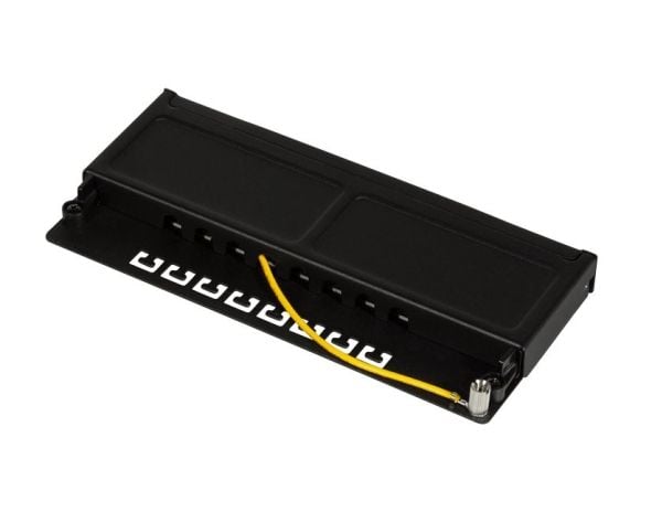 LogiLink NP0064B, 10 Gigabit Ethernet, RJ-45, Cat6a, Sort, Stål, Rackmontering