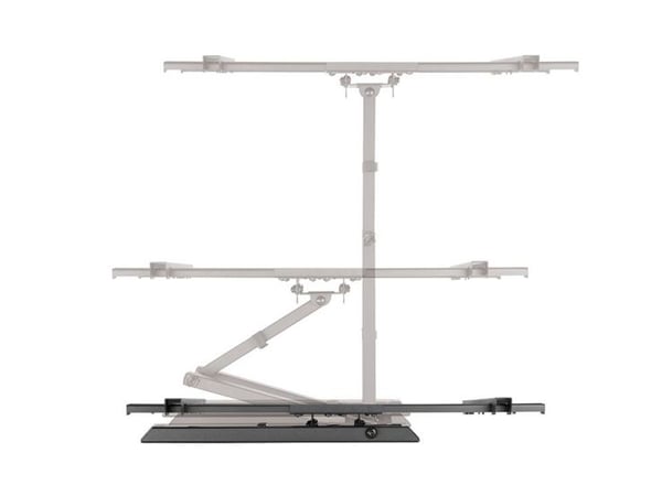LogiLink BP0113, 200 x 200 mm, 600 x 400 mm, -5 - 13°, -90 - 90°, Akrylnitrilbutadienstyren, Plast, Stål, Svart
