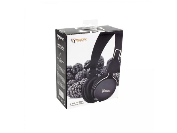 Sbox Technology Sbox HS-736B hodetelefoner, svarte