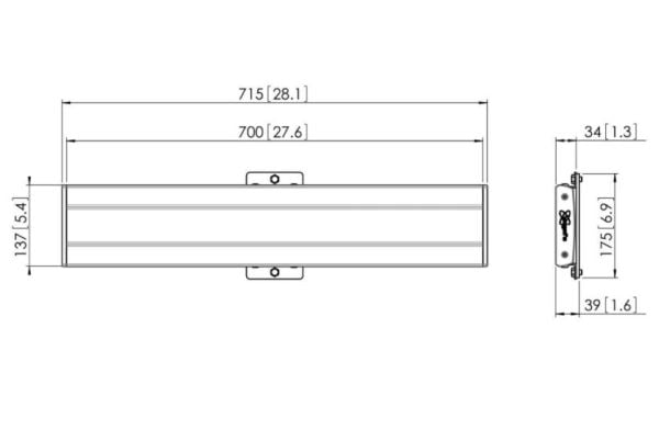 Vogel's Connect-It PFB 3407 - Monteringskomponent (kontaktplate) - for flatpanel - aluminium - svart