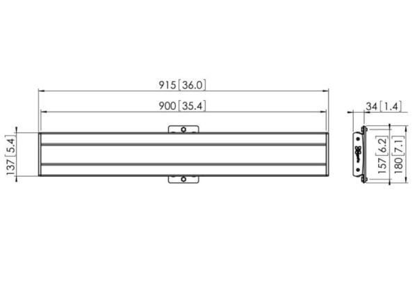 Vogel's Professional Connect-it PFB 3409 - Monteringskomponent (grensesnittsstang) - for LCD-skjerm - aluminium - svart - takmonterbar