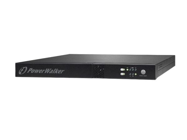 PowerWalker VFI 1000R/1U - UPS (kan monteres i rack) - 800 watt - 1000 VA - 7 Ah - RS-232, USB - utgangskontakter: 3 - 1U - 19" - svart PowerWalker VFI 1000R/1U - UPS (kan monteres i rack) - 800 watt - 1000 VA - 7 Ah - RS-232, USB - utgangskontakter: 3 - 1U - 19" - svart