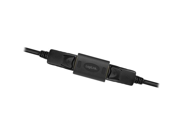 LogiLink - DisplayPort-sovitin - DisplayPort (W) - DisplayPort (W) - DisplayPort 1.4 - tukee 8K 60 Hz (7680 x 4320) - Musta