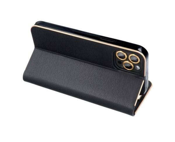 Forcell LUNA Book Gold til SAMSUNG S21 Ultra (svart)