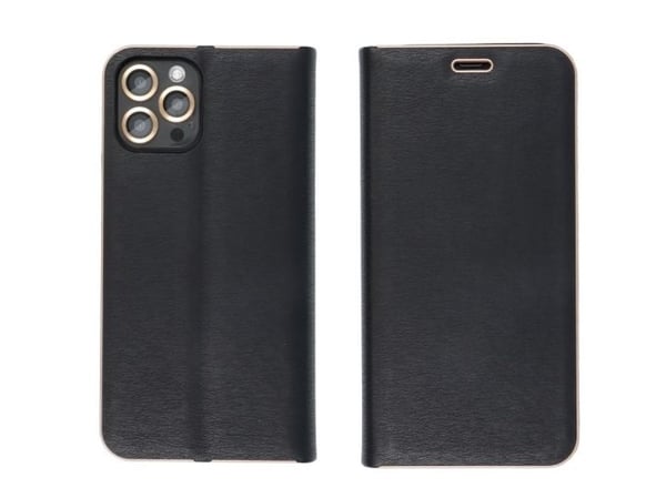 Forcell LUNA Book Gold til SAMSUNG S21 Ultra (svart)