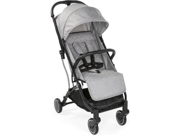 Chicco Trolley Me, Baldakin, Lettvekts håndtruck, Alle kjønn, Sammenleggbar, Svart, Grå
