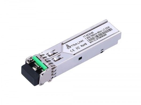 Extralink - SFP (mini-GBIC) transceivermodul - 1GbE - LC/UPC-enkeltmodus - opp til 80 km - 1550 nm