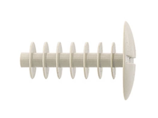 Fischer AD 12 x 40 W, 100 styck, Vit, white, Plast, Inomhus & utomhus