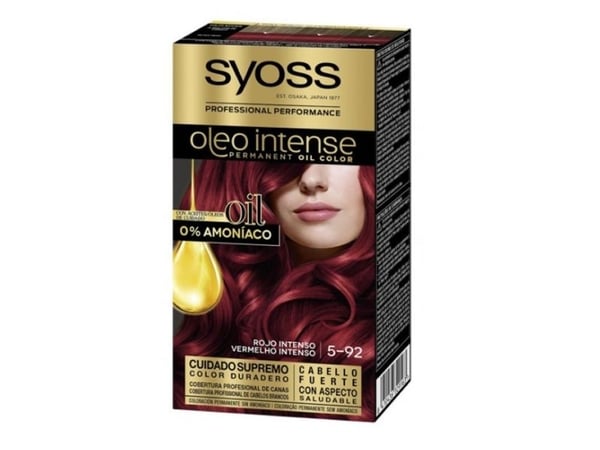 Syoss Oleo Intense permanent hårfärg 592 Intense Red