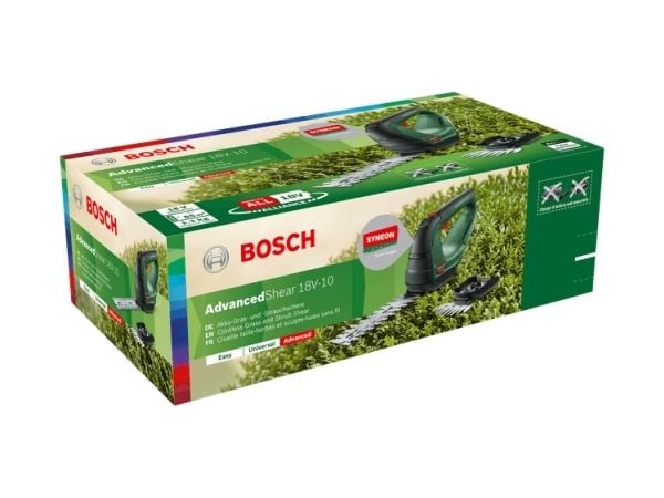 Bosch Advanced Shear 18V-10 - Kombinert gress-/buskkutter - trådløs - 18 V - 2 Ah - 20 cm - tannavstand: 8 mm - 1.45 kg